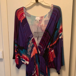 Abstract caftan maxi dress.